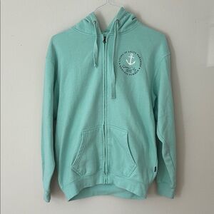 Ocean City Mint Green Zip-Up Hoodie size M